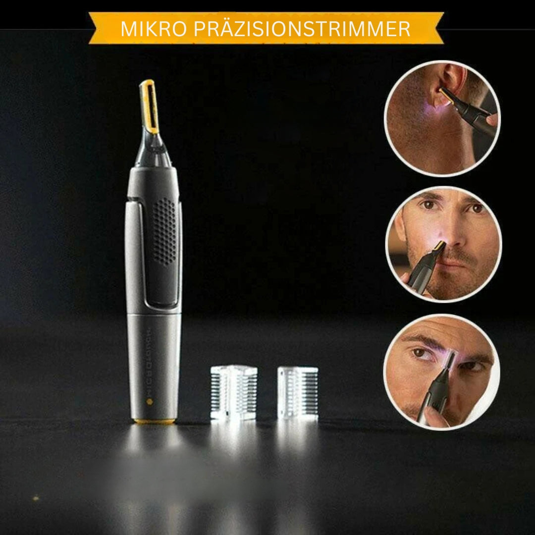 PrecisionEdge Gesichtshaartrimmer mit LED-Licht und ergonomischem Design