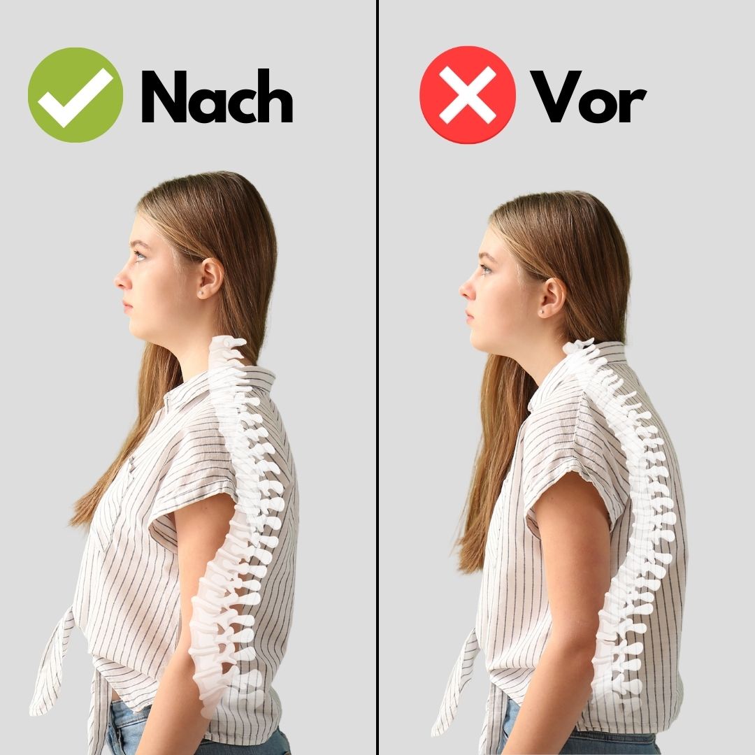 HealthPost 3-in-1 Rückenstütze | Verstellbare Rückenstütze für Büro, Sport & Alltag | Oberer & unterer Rücken
