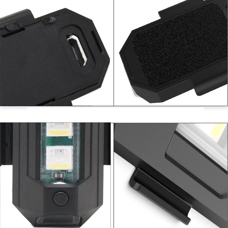 7 Farben LED Flugzeug Strobe Lichter & USB Ladegerät | Brehn