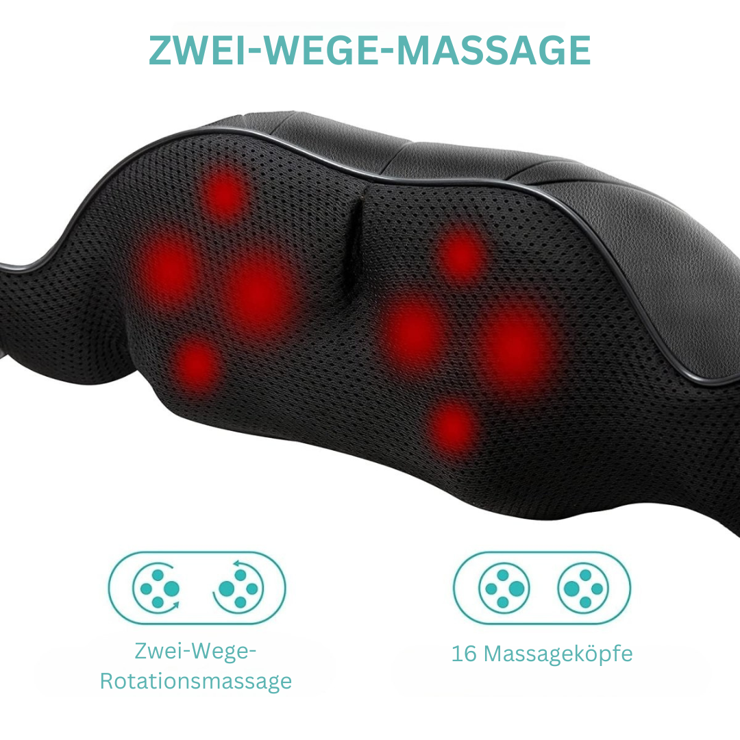 Brehn | Shiatsu-Massagekissen mit Infrarot - FlowRelief