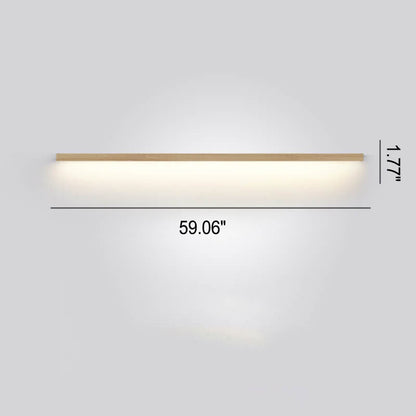 ZenBeam Japanische LED-Wandleuchte | Massivholzdesign | Modernes Akzentlicht