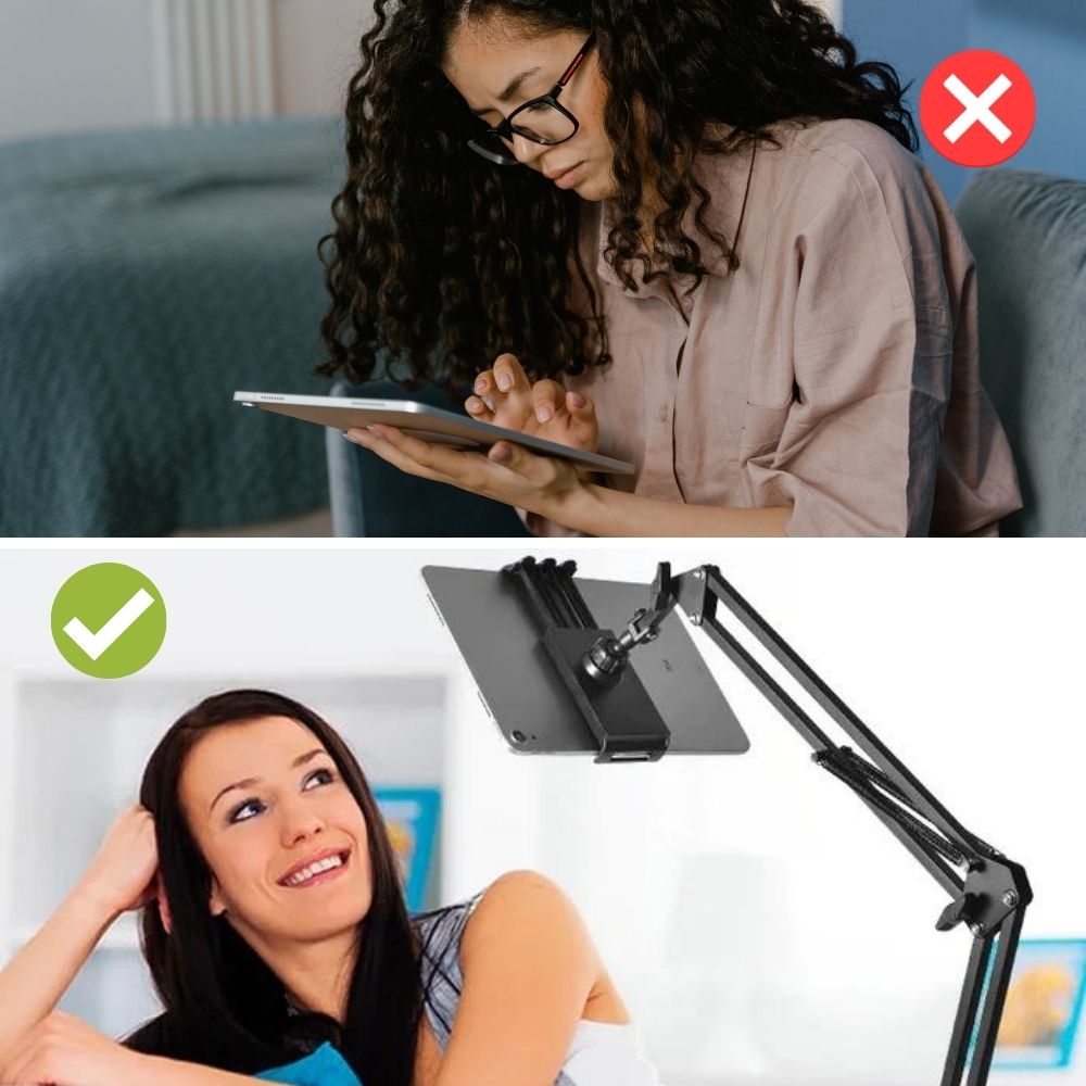 Tablet-Halterung – FlexiMount – 360° drehbar – verstellbarer Halter