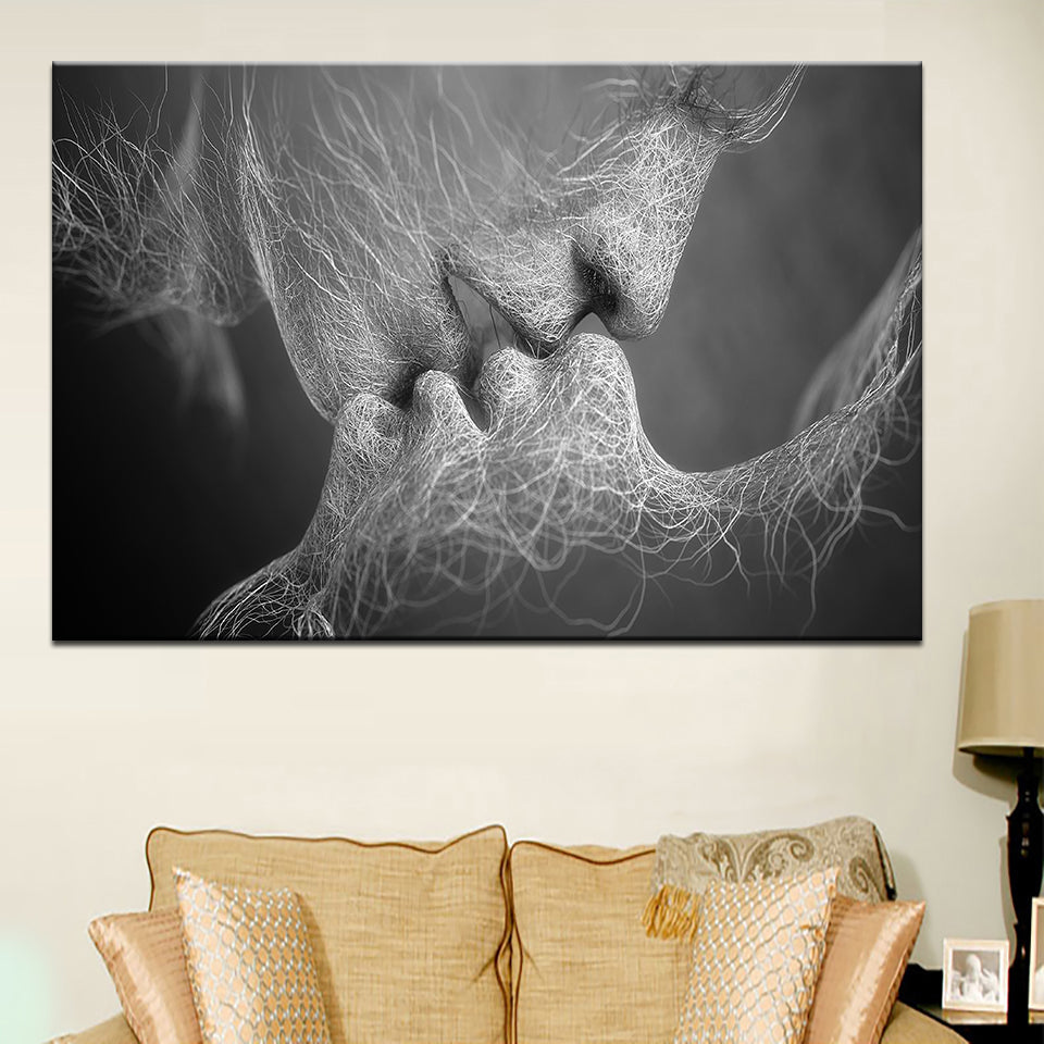 Lines Of Lovers - Leinwand Wandkunst Malerei
