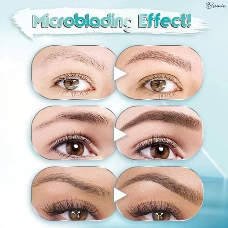 Brehn | Wasserdichter 3D-Microblading-Augenbrauenstift mit 4 Gabelspitzen