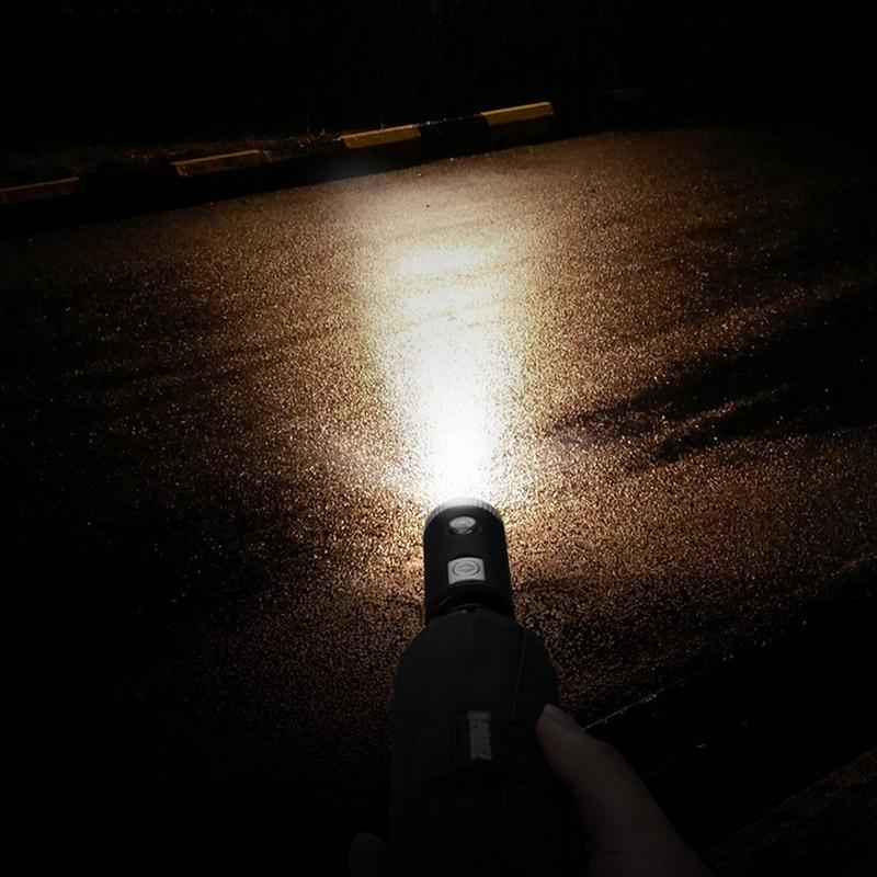 Brehn | Automatischer zusammenklappbarer Regenschirm mit reflektierendem Rand