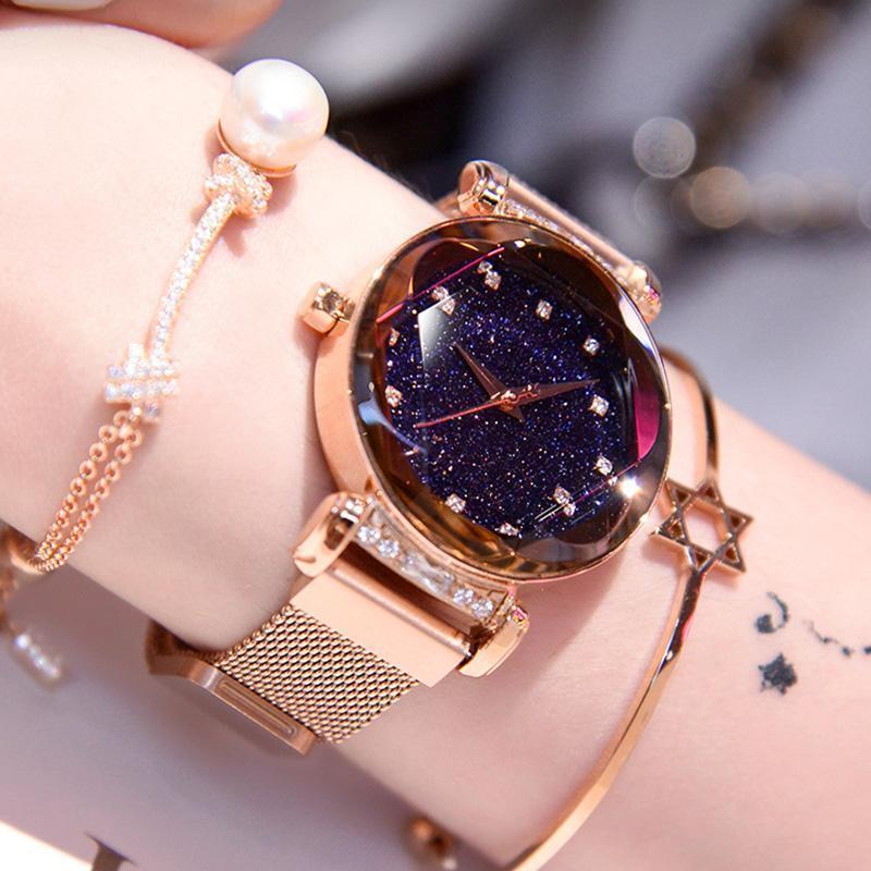 Wasserdichte Sternenhimmel Mädchen Armbanduhr | Brehn
