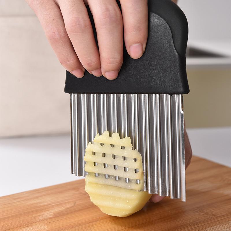 Wavy Blade Pommes Frites Schneider aus Edelstahl | Brehn