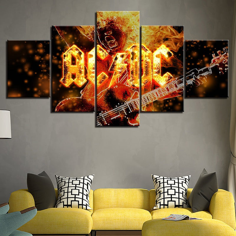 ACDC - Leinwand Wandkunst Malerei