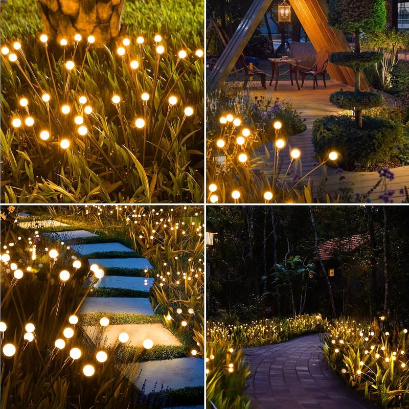 Solarbetriebene kabellose Gartenlichter mit effizientem Akku