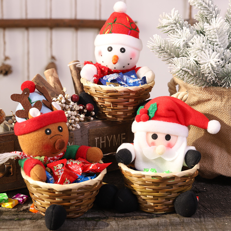 Brehn | Weihnachten Süßigkeiten Geflochtener Korb