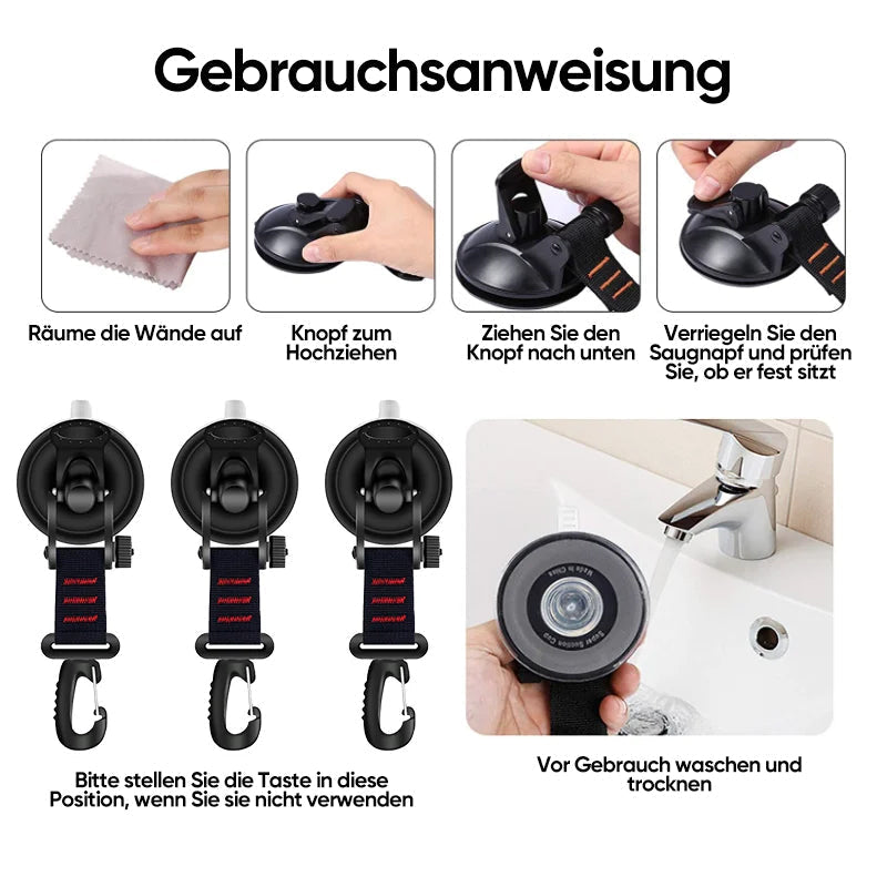 Robuster Vakuum-Saugnapf mit Haken | Brehn