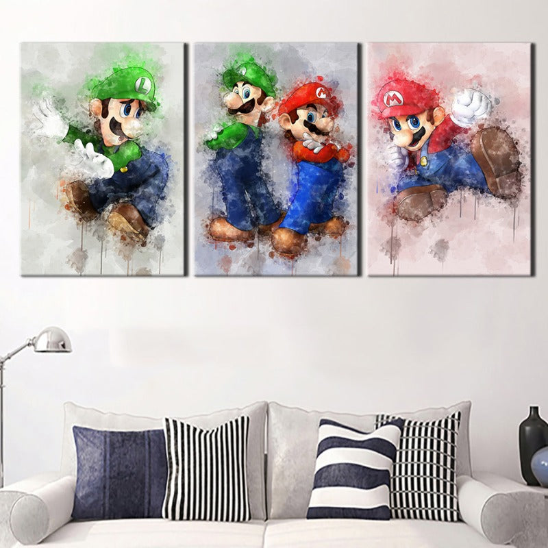 Adventure Brothers 3 Stück - Leinwand Wandkunst Malerei