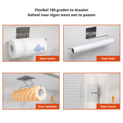 Brehn | Küchenrollenhalter (2 stk.) | Halten Sie Ihr Küchenpapier griffbereit und Ihre Küche organisiert!