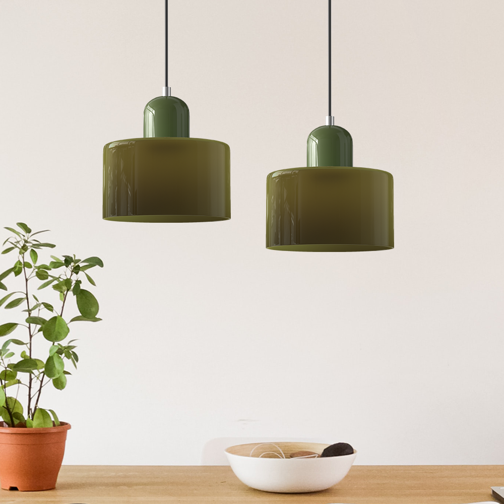 Brehn | Bauhaus Kreativ Glas Pendelleuchte - Kreatives Glas für ein elegantes Interieur