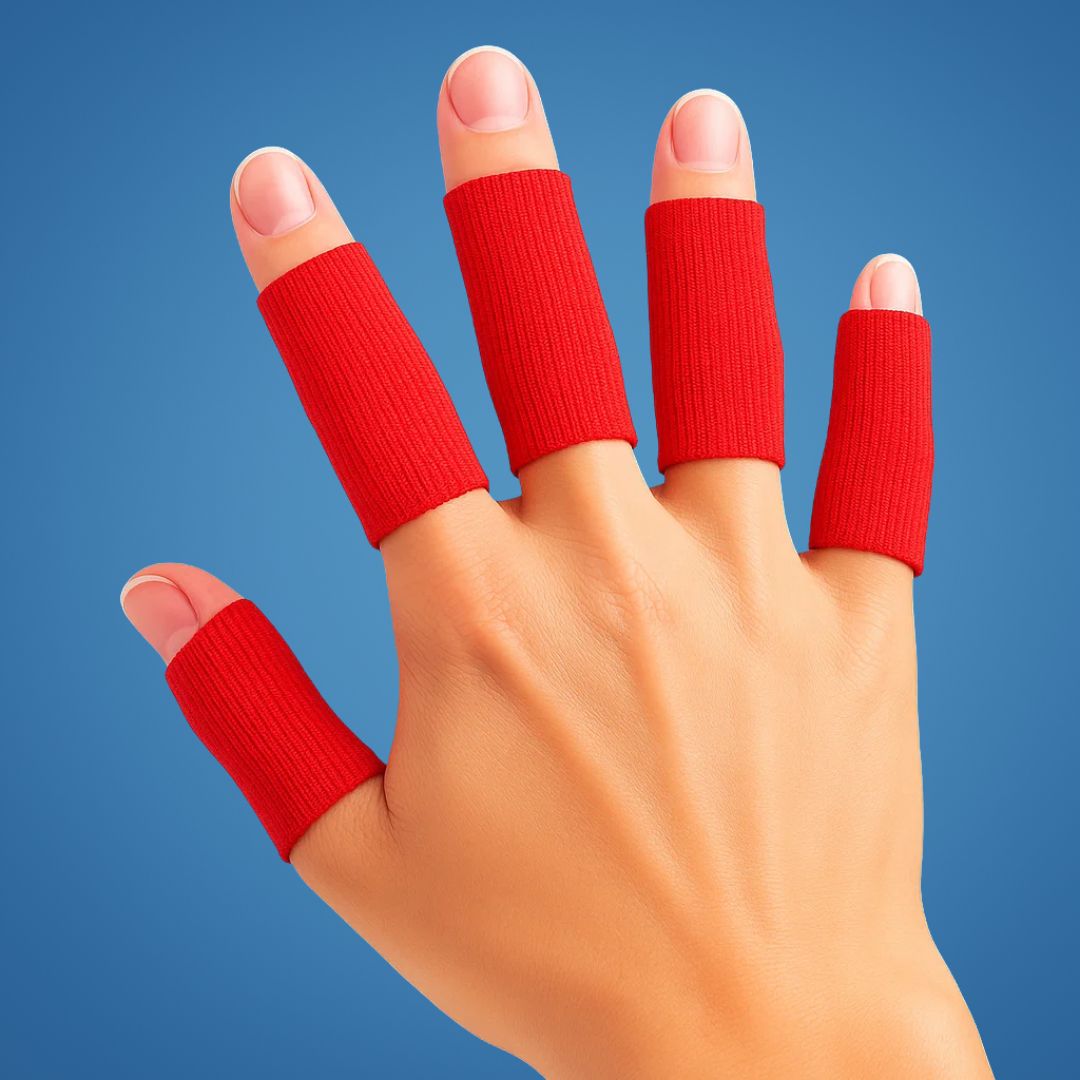 FlexiGuard | Finger Schutzärmel – Verletzungsprävention – Atmungsaktive, enganliegende Passform – Hält Wunden und Verbände an Ort und Stelle – Sport- und Alltagskomfort Brehn