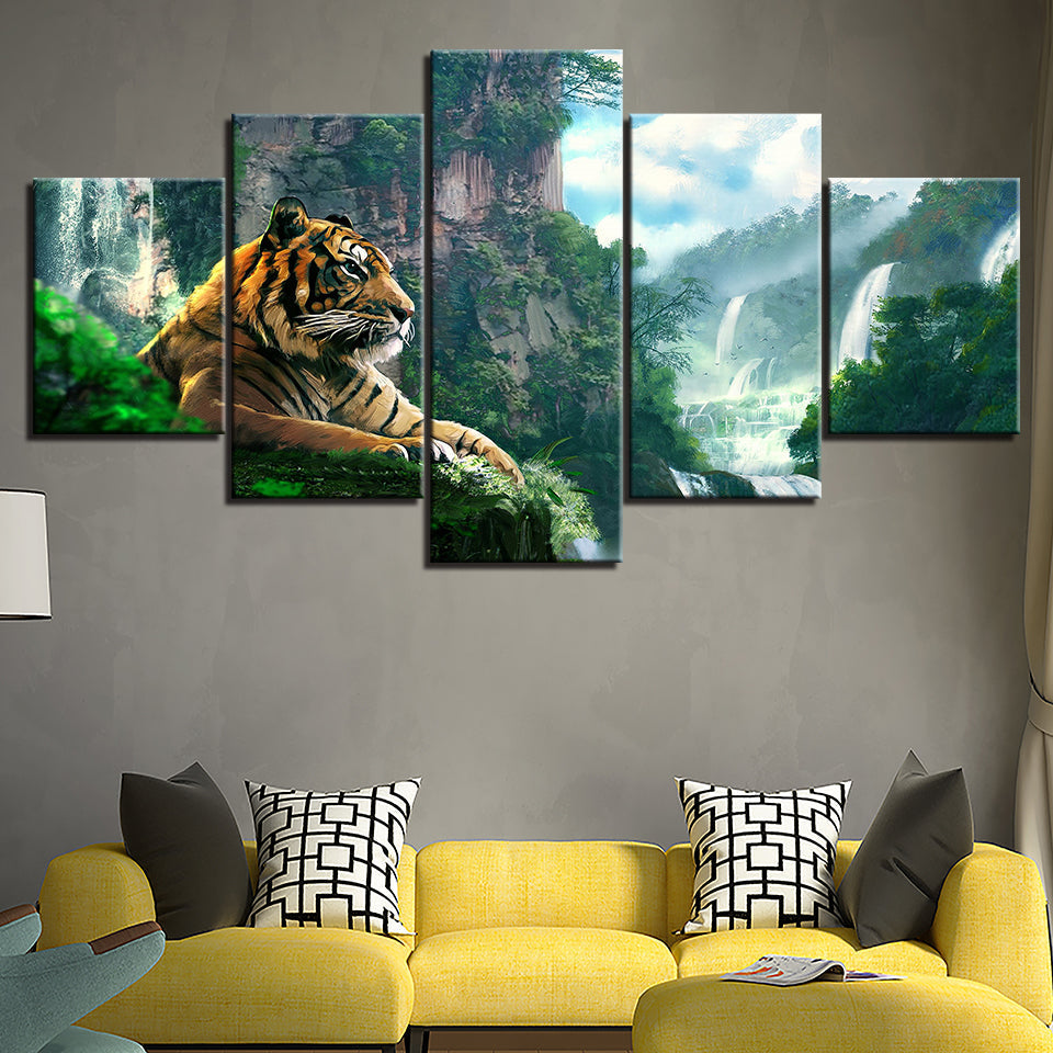 Tiger - Leinwand Wandkunst Malerei