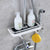 Brehn | Verstellbarer Badezimmer Shampoo Lotion Tray Halter Organizer Regale, bohrfrei, einfach zu installieren, starke Tragfähigkeit, für Badezimmeraufbewahrung