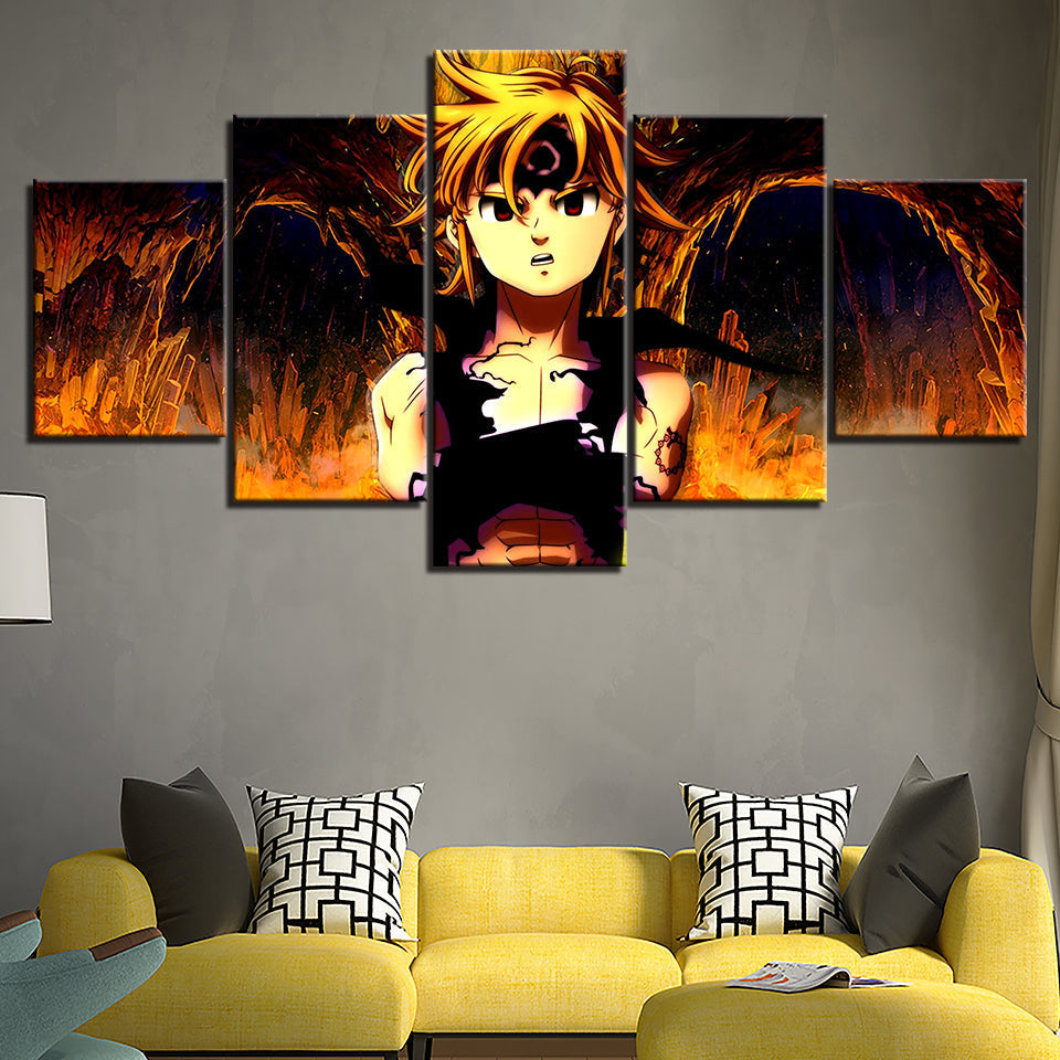 Feuriger Junge - Leinwand Wandkunstmalerei