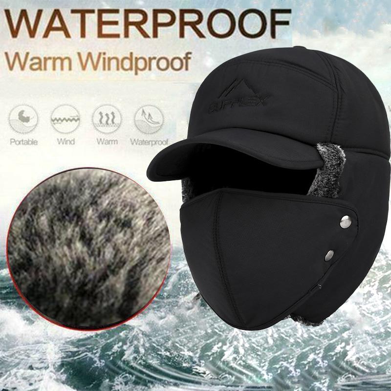 Brehn | Unisex winddicht & warm & Ohrschutz & Gesichtsschutz Mütze
