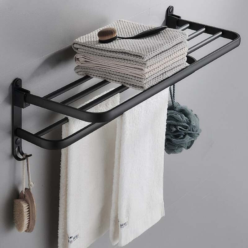 VIvolux | Easy Organizer Badezimmer Aluminium Klappbarer Handtuchhalter