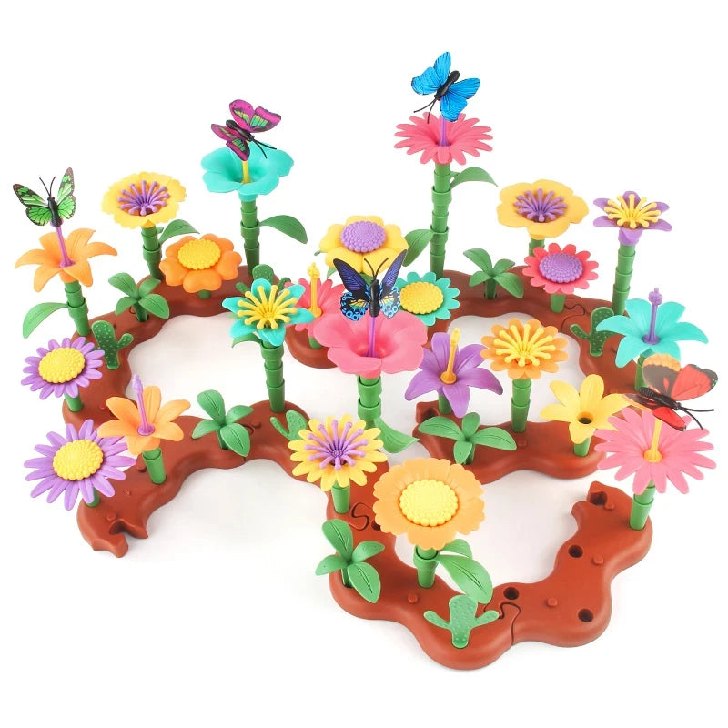 Brehn | Blumen Bauklötze Set