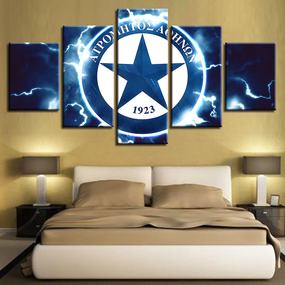 Elektrisches Sternlogo 5 Stück - Leinwand Wandkunst Gemälde