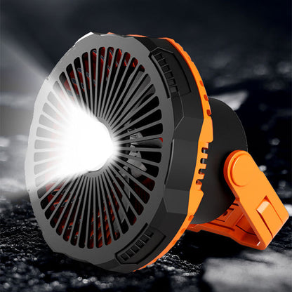 Tragbarer Campingventilator mit LED-Licht | Brehn