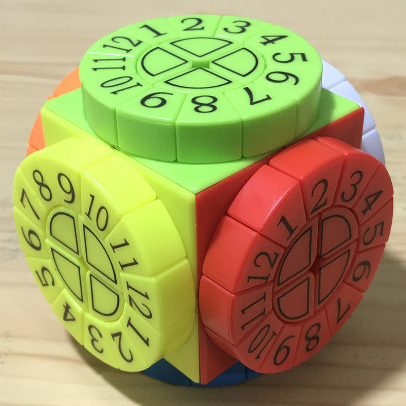 Brehn | Härtester Zauberwürfel, mit 6 Farbeflächen und 6 Roulette-Rädern, für Kinder und Erwachsene