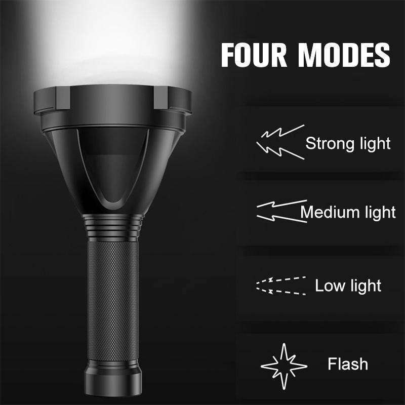 30000-5000 Lumen Hochleistungs-LED-Taschenlampe, wasserdicht