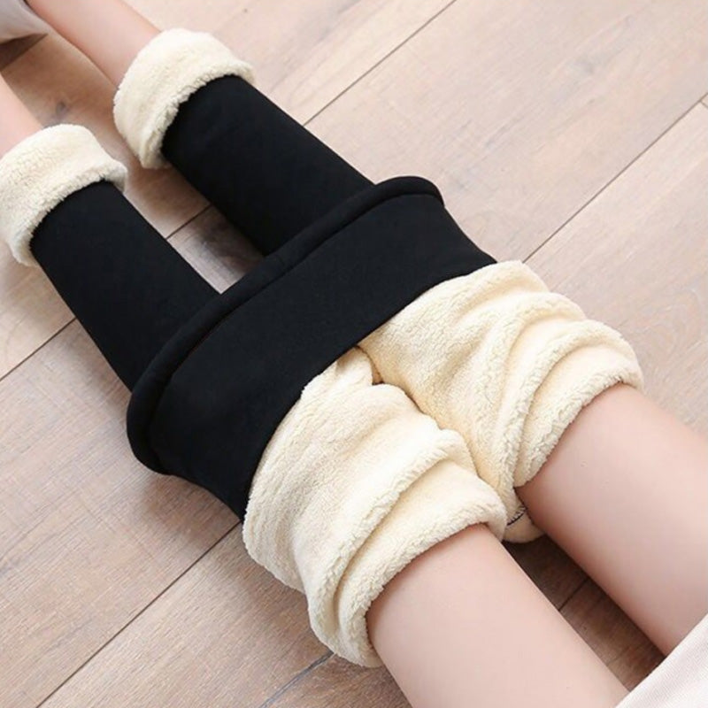 Winterleggings aus Schaffell
