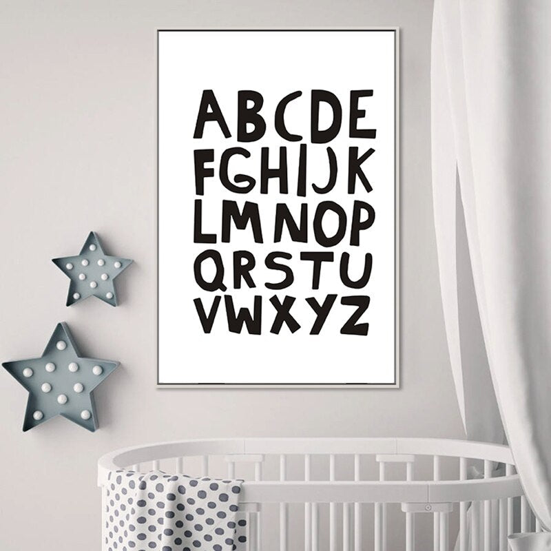 Alphabets - Leinwand Wandkunst Malerei