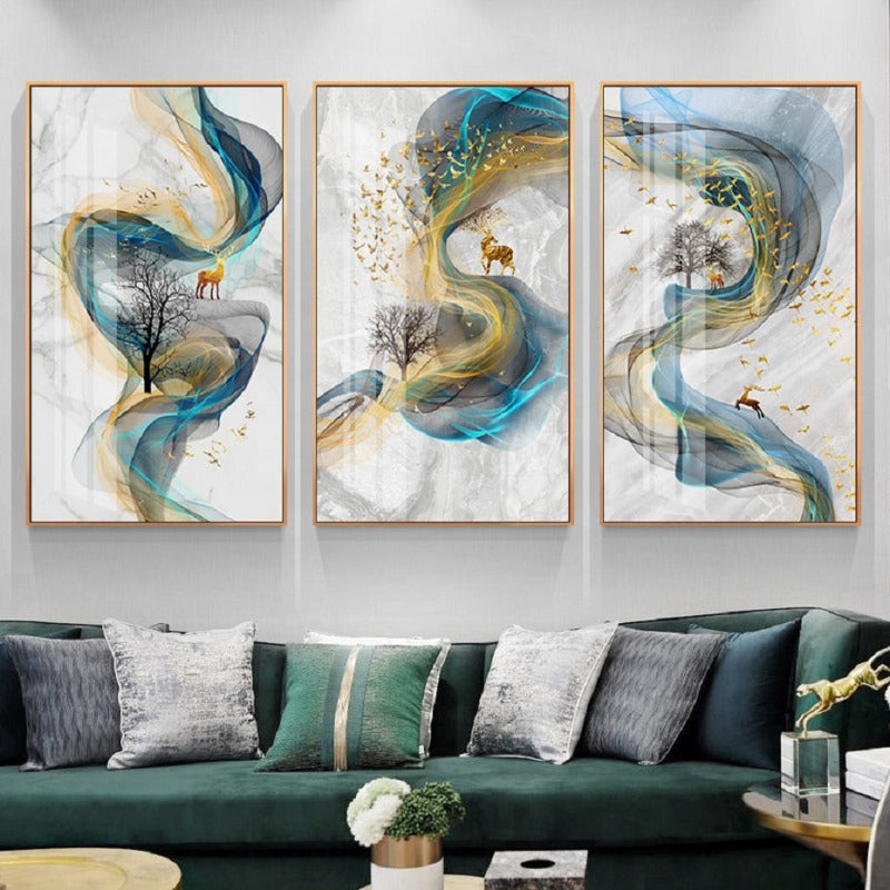 Reh im vollen Geist - Leinwand Wandkunst Malerei