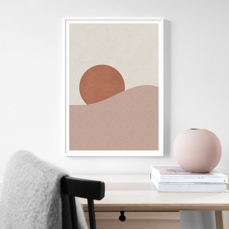 Moon To Sun And Back - Leinwand Wandkunst Gemälde