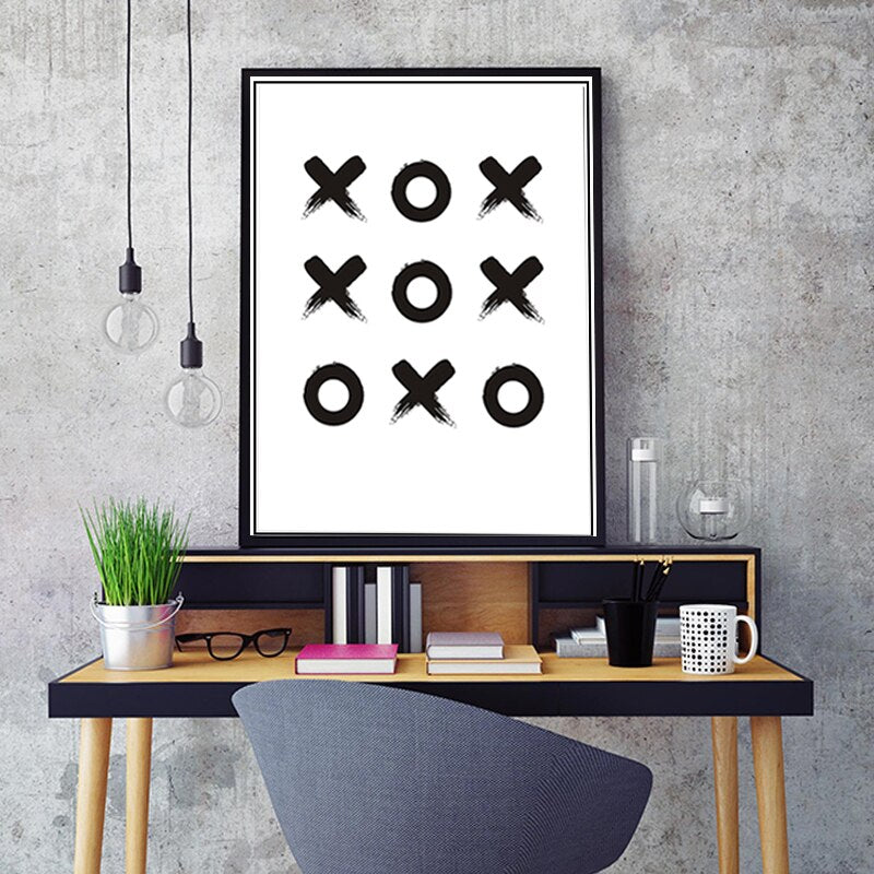 Tic Tac Toe - Leinwandbild