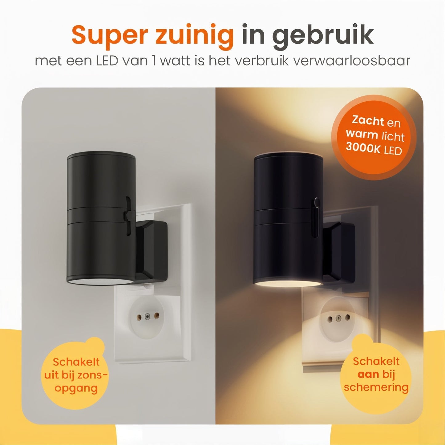 Brehn | LuxeGlow dimmbares Nachtlicht | Elegante Beleuchtung für eine stimmungsvolle Atmosphäre