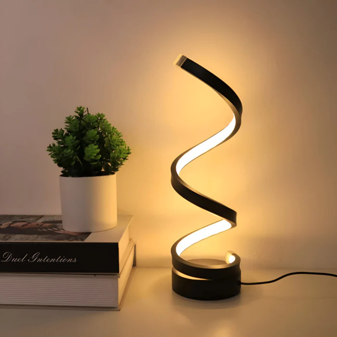 Brehn | LED-Tischlampe mit Spiraldesign