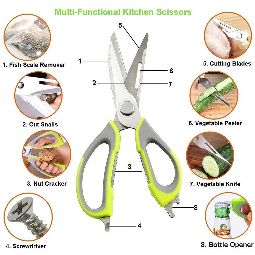 8-in-1 Multifunktionale Küchenschere | Brehn