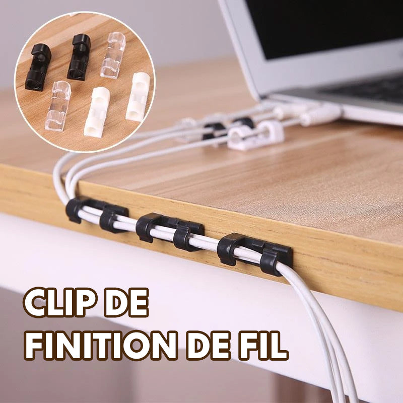 Selbstklebende Draht-/Kabelclips aus Kunststoff | Brehn