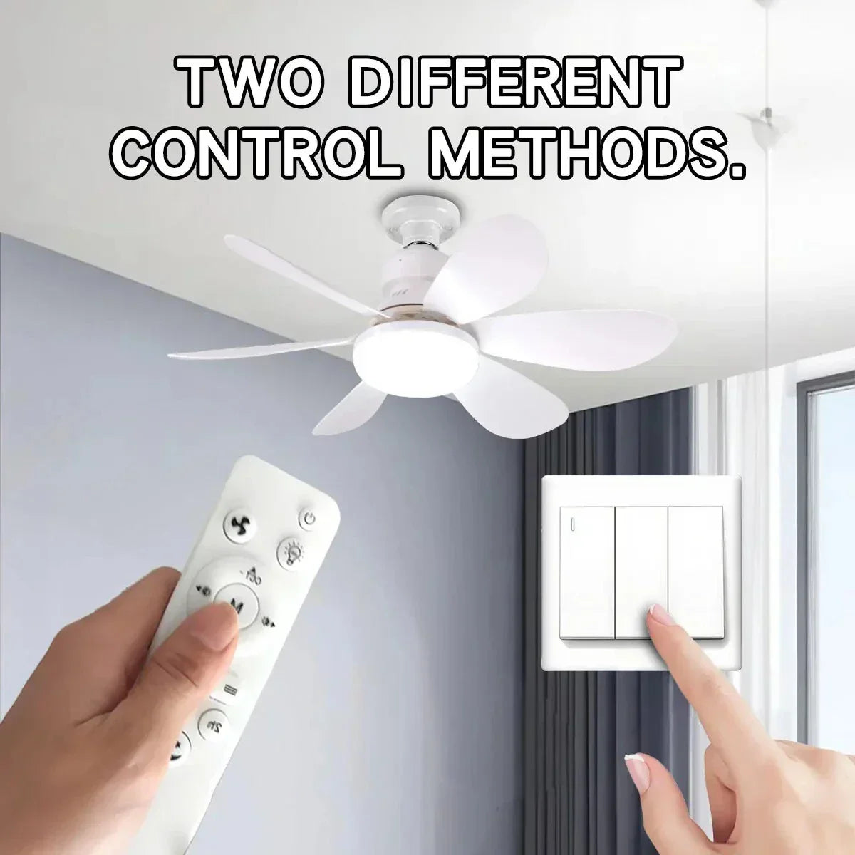 Deckenventilator LED mit Fernbedienung und dimmbaren Licht | Brehn