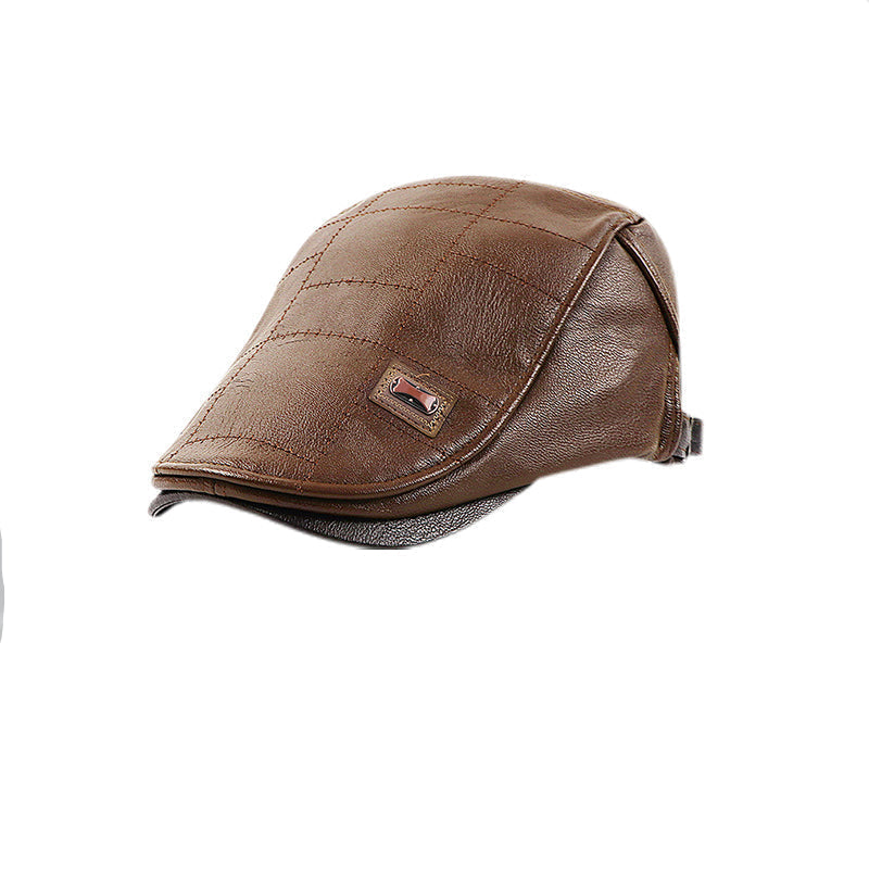 Brehn | ElderLux Plüschleder-Beret | Gemütliche Eleganz für ein warmes Wintererlebnis