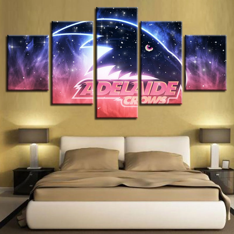 Adelaide Crows Galaxy 5-Teilig - Leinwand Wandkunst Gemälde