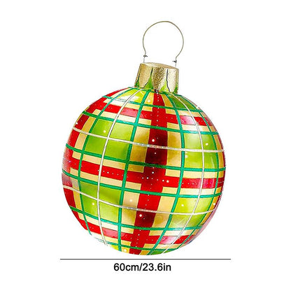 Brehn | Aufblasbarer Weihnachtsball im Freien dekoriert