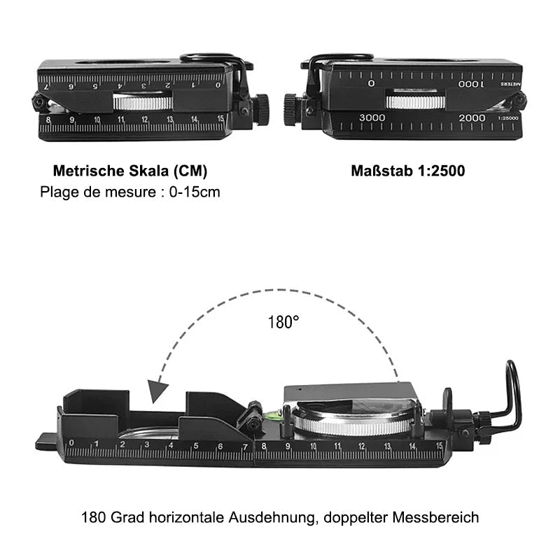 Multifunktionaler Kompass mit Flip-Flop-Funktion | Brehn