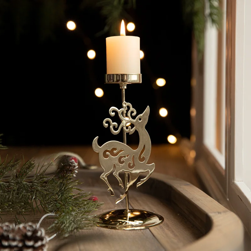 Weihnachtliche Kerzenhalter - Stern- und Tannenbaum-Design für festliche Dekoration | Brehn