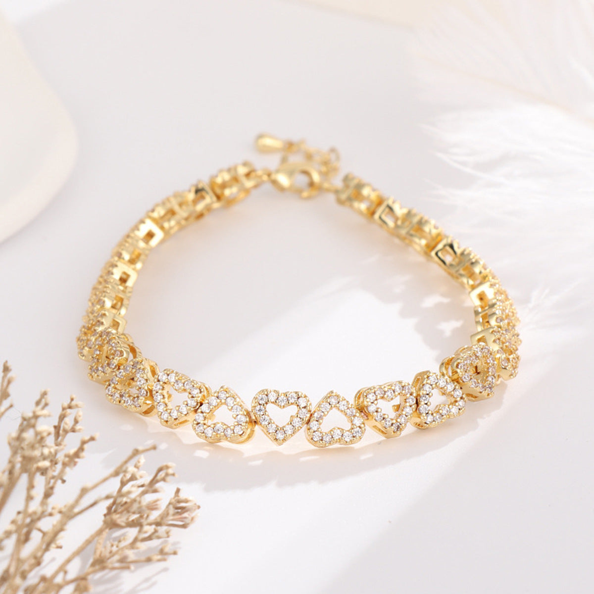 Brehn | Liebe Herzen Diamantarmband