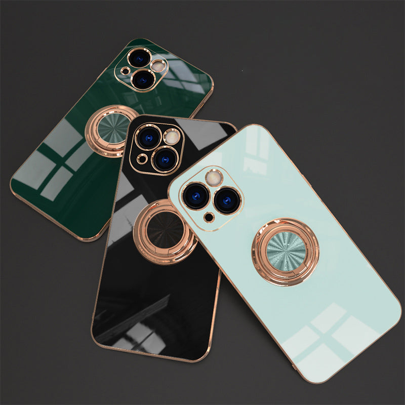 Brehn | Plattierte Hülle mit Ring für iPhone