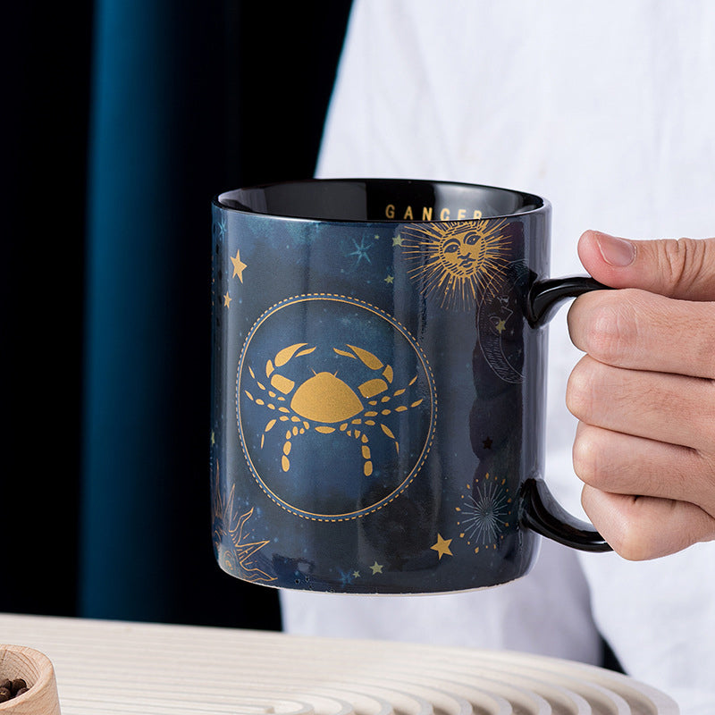 12 Konstellationen Tasse Kobalt Blau Keramik Kaffeetasse | Brehn