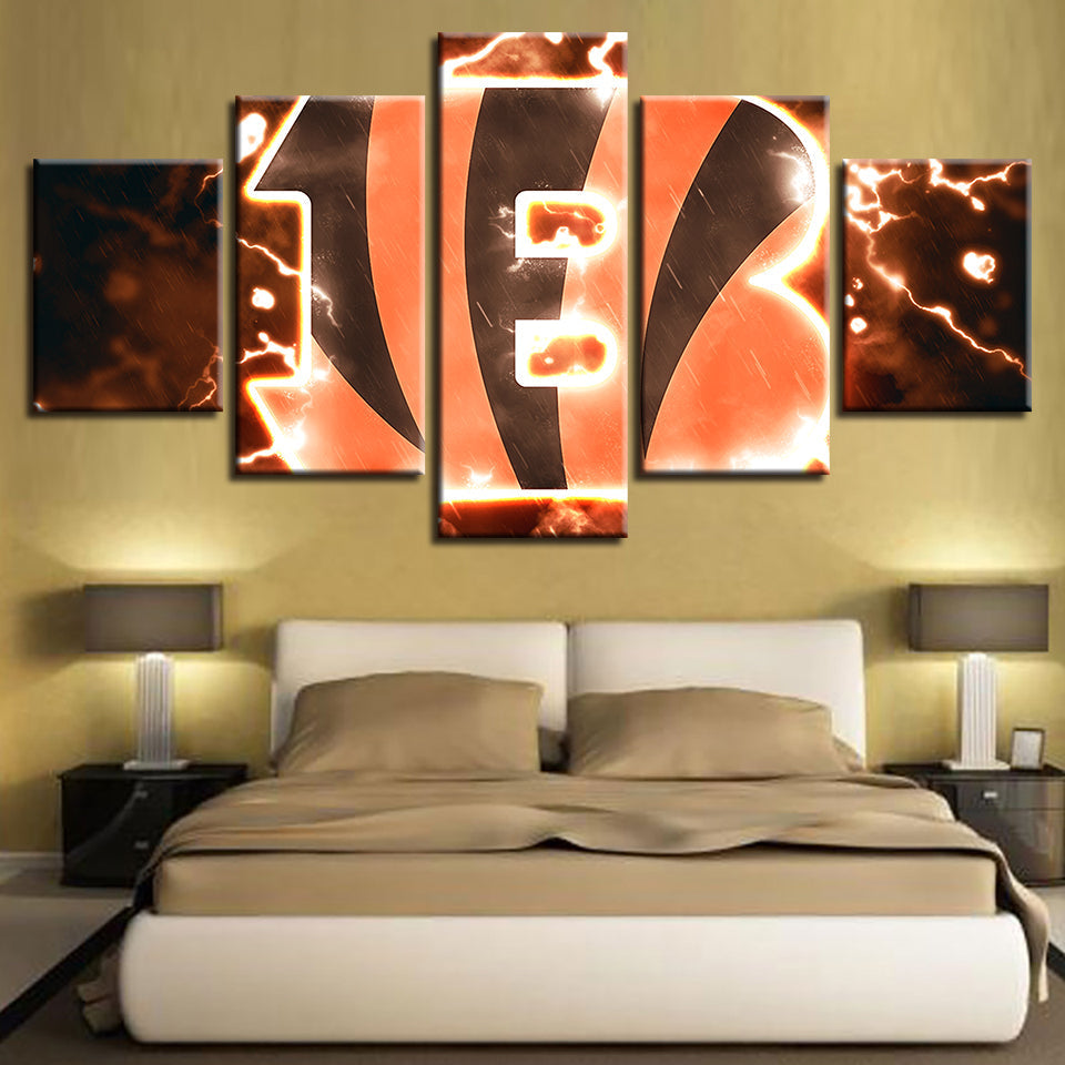 Cincinnati Bengals 5 Teile-Leinwand Wandkunst Gemälde