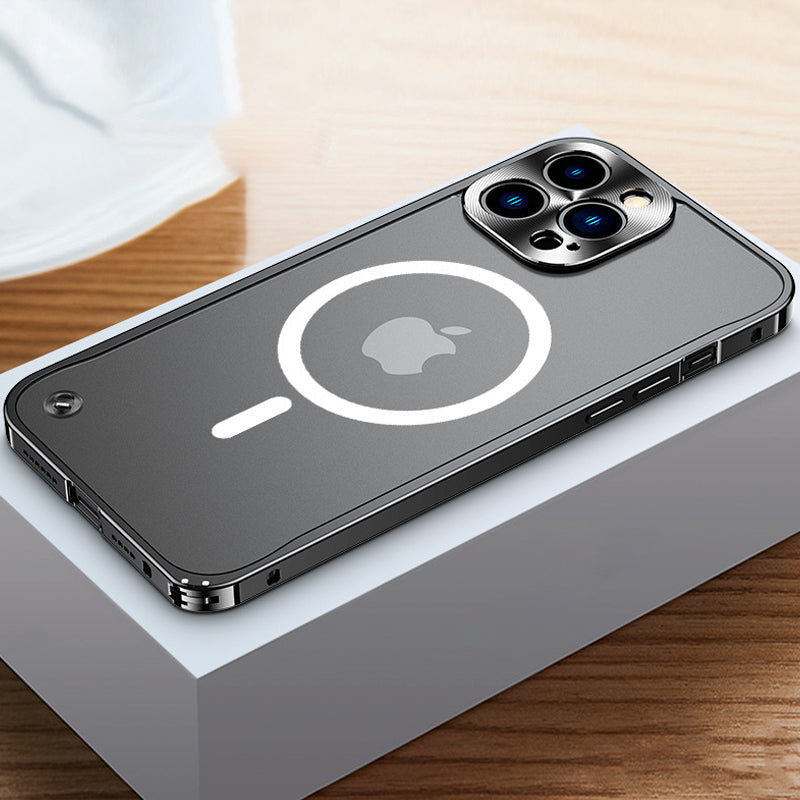 Magnetisches Gehäuse für iPhone mit Metallrahmen | Brehn