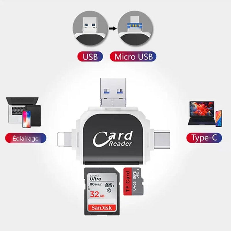 Universal 4-in-1 Sd Tf Kartenleser | Brehn